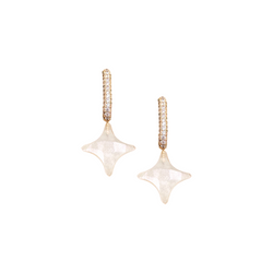 Starlight Starbright Earrings With White Moonstones