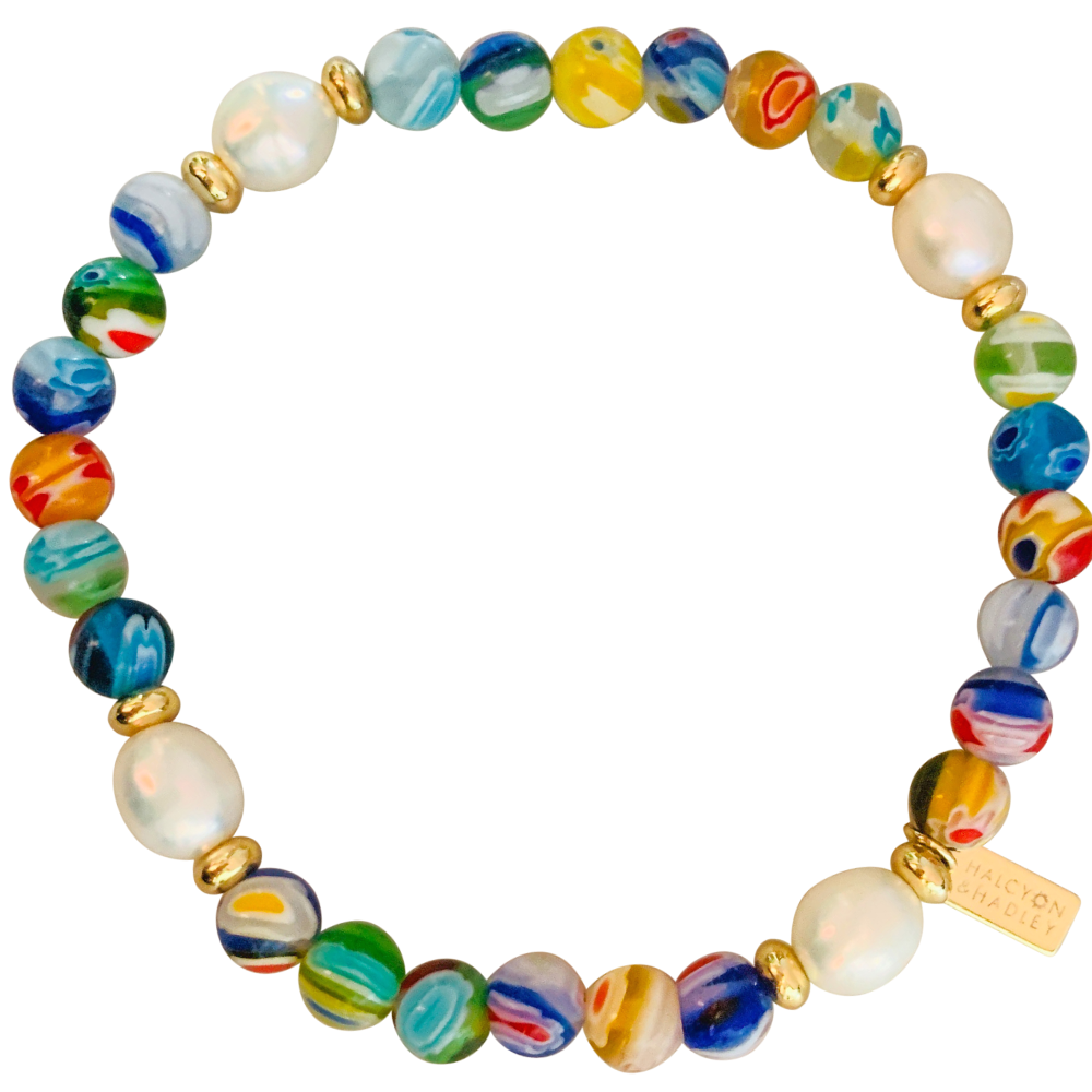 Millefiori Pearl Bracelet – Alma Libre Jewelry